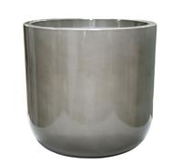 Gardening Naturally Grey Glazed Effect Plant Pot Indoor and Outdoor Large Plant Pot with Ceramic Look Lightweight Polyresin Frost Resistant UV Stabilised D:55.5cm x H:54 cm