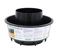 Gardening Naturally Grow Pot Black (Pack Of 3)