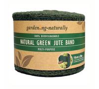 Gardening Naturally Jute Hessian Ribbon Band 10Cm X 25M Green