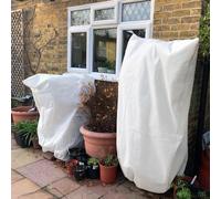 Gardening Naturally Large Fleece Bag 70gsm White with Drawstring For Trees or Large Plants Heavyweight (Width:2m x Height:2.4m Single)