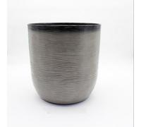 Gardening Naturally Light Grey Recycled Ceramic Effect Plant Pot 35Cm For Indoor And Outdoor Plants