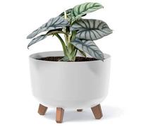 Gardening Naturally Plant Pot Zinnia 100 Recycled Plastic Grey, Or White 40Cm