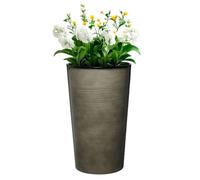 Gardening Naturally Recycled Ceramic-Effect Plant Pot - Frost-Proof and Ideal for Indoor & Outdoor Use, 55cm x 40cm By Flowersea (Light Grey)