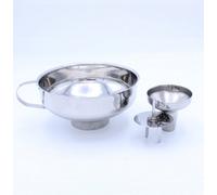 Gardening Naturally Stainless Steel Funnel 3 In 1 - For Bottling Liquids, Jam, Oil