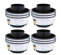Gardening Naturally Tomato Grow pot Black for (Pack of 12)