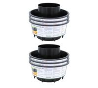 Gardening Naturally Tomato Grow Pots for Growbags Perfect for Homegrown Tomatoes Black (Pack of 6)