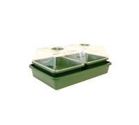 Gardening Naturally Windowsill Seed Spa Self Watering Propagator with Capillary Mat and Clear Cover for Vegetable Herb and Flower Seeds (2 Bays)