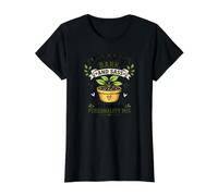 Gardening Perlite Bark and Sass Plant Personality Mix Value Graphic T-Shirt, Women, Black, XS