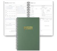 Gardening Planner & Plant Journal | Planting Calendar, Plant Care, Seed Starting, Herb Notes, Garden Planner (Green)