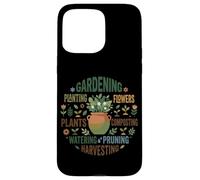 Gardening Plant Mom Green Thumb Typography Word Art Case for iPhone 15 Pro Max