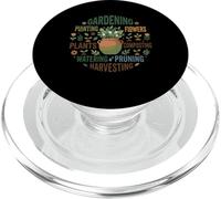 Gardening Plant Mom Green Thumb Typography Word Art PopSockets PopGrip for MagSafe