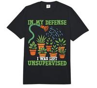 Gardening Potted Plant in My Defence I was Left Unsupervised Comfort Colors Adult Heavyweight T-Shirt