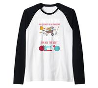Gardening Solves Most of My Problem Knitting Solves The Rest Raglan Baseball Tee