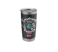 Gardening Solves Most of My Problem Knitting Solves The Rest Stainless Steel Insulated Tumbler