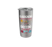 Gardening Solves Most of My Problem Knitting Solves The Rest Stainless Steel Insulated Tumbler