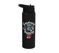 Gardening Solves Most of My Problem Knitting Solves The Rest Stainless Steel Insulated Water Bottle