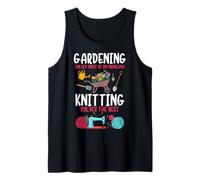 Gardening Solves Most of My Problem Knitting Solves The Rest Tank Top