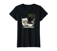 Gardening Talk Dirty to Me Potting Mix Edition Humor Value Graphic T-Shirt, Women, Black, M