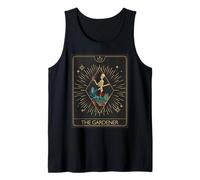 Gardening Tarot Skeleton Gardener Houseplant Lover Art Tank Top