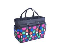 Gardening Tool Bag Oxford Cloth Organizer with Exterior Pockets, Open Interior and Carry Handles for Home Garden Garden Tool Tote Gardening Organizer Utility Tote Craft Supply Bag Art Studio Storage