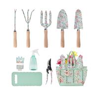 Gardening Tool Set, Compact with Hand Trowel and Organizer | Includes Gardening Gloves | For Women Gardening Planting Lawn Pruning