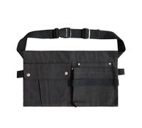 Gardening Tool Waist Bag Multifunctional Canvas Waist Tools Apron Work Pouch Tool Organiser Bags Hardware Tools Storage Bag for Gardeners, Carpenters, Electrician (Black)