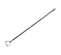Gardening Tool with Two Sided Construction for Smooth Cutting Through Tough Roots and Compact Soil Trenching Hoe