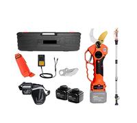 Gardening Tools, 25V 40mm Cordless Electric Pruner Pruning Shear Efficient Fruit Tree Bonsai Pruning Branches Cutter 12 Hours Worktime,PrecisionTrimming(Shears Pole(Case))