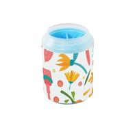 Gardening Tools Flowers Portable Dog Foot Cleaner Cup Soft Silicone Bristles Feet Cleaning Kit for Small Medium Dogs and Cats
