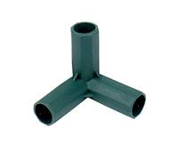 Gardening Will 10Pcs 3 Way 16mm Elbow PVC Pipe Fitting Build Heavy Duty Greenhouse Frame Furniture Connectors Tent Connection