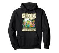 GARDENING WITH JURASSIC METHODS dinosaur gardener ancient Pullover Hoodie