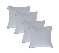 Gardenista 18" Garden Scatter Cushion | Outdoor Water Resistant Garden Furniture Pillow | Soft and Comfy Patio Furniture Cushions | Throw Pillows for Sofa, Couch, Balcony - 4 Pack (Grey)