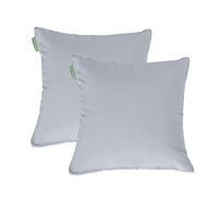Gardenista 18" Garden Scatter Cushion | Outdoor Water Resistant Garden Furniture Pillow | Soft and Comfy Patio Furniture Cushions | Throw Pillows for Sofa, Couch, Balcony - 2 Pack (Grey)