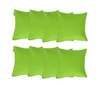 Gardenista 18" Garden Scatter Cushion | Outdoor Water Resistant Garden Furniture Pillow | Soft and Comfy Patio Furniture Cushions | Throw Pillows for Sofa, Couch, Balcony - 8 Pack (Lime)