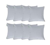 Gardenista 18" Garden Scatter Cushion | Outdoor Water Resistant Garden Furniture Pillow | Soft and Comfy Patio Furniture Cushions | Throw Pillows for Sofa, Couch, Balcony - 8 Pack (Grey)