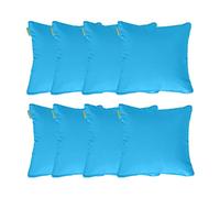Gardenista 18" Garden Scatter Cushion | Outdoor Water Resistant Garden Furniture Pillow | Soft and Comfy Patio Furniture Cushions | Throw Pillows for Sofa, Couch, Balcony - 8 Pack (Turquoise)