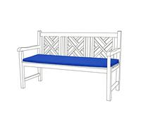 Gardenista 3 Seater Garden Bench Cushion 143x52 cm | Water Resistant Outdoor Cushions for Rattan Furniture | Soft and Comfortable Patio Furniture Bench Seat Pad | Durable & Easy to Clean (Blue)
