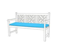 Gardenista 3 Seater Garden Bench Cushion 143x52 cm | Water Resistant Outdoor Cushions for Rattan Furniture | Soft and Comfortable Patio Furniture Bench Seat Pad | Durable & Easy to Clean (Turquoise)