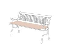 Gardenista Garden 2 Seater Bench Cushion 120x33cm | Water Resistant Indoor Outdoor Patio Furniture Bench Pads | Non Slip Soft and Comfortable Garden Furniture Swing Bench Cushion (Stone)