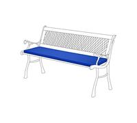 Gardenista Garden 2 Seater Bench Cushion 120x33cm | Water Resistant Indoor Outdoor Patio Furniture Bench Pads | Non Slip Soft and Comfortable Garden Furniture Swing Bench Cushion (Blue)
