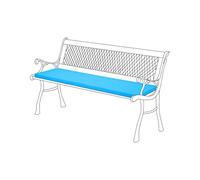 Gardenista Garden 2 Seater Bench Cushion 120x33cm | Water Resistant Indoor Outdoor Patio Furniture Bench Pads | Non Slip Soft and Comfortable Garden Furniture Swing Bench Cushion (Turquoise)