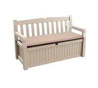 Gardenista Garden Bench Cushion 128x50cm | Water Resistant Outdoor Iceni, Eden & Storage Bench Cushions | Soft and Comfortable Patio Furniture Swing Bench Pads | Durable & Easy to Clean (Stone)