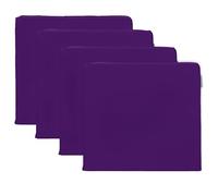 Gardenista Garden Chair Seat Pad | Indoor Outdoor Dining Cushion Seat Pads | Water Resistant Patio Garden Chairs Cushions with Secure Ties | Durable & Comfortable | 4 Pieces (Purple)