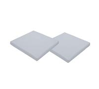 Gardenista Garden Chair Seat Pad | Indoor Outdoor Dining Cushion Seat Pads | Water Resistant Patio Garden Chairs Cushions with Secure Ties | Durable & Comfortable | 2 Pieces (Grey)
