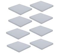 Gardenista Garden Chair Seat Pad | Indoor Outdoor Dining Cushion Seat Pads | Water Resistant Patio Garden Chairs Cushions with Secure Ties | Durable & Comfortable | 8 Pieces (Grey)