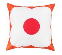 Gardenista Garden Printed Scatter Cushion 45x45cm | Indoor Outdoor Water Resistant Decorative Cushions | Soft & Comfy Hollowfibre Filled Patio Furniture Pillow | Easy to Clean (1, Orange Red)
