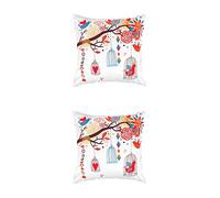 Gardenista Garden Printed Scatter Cushion | Water Resistant Outdoor Furniture Decorative Pillows 45x45cm | Soft & Comfy Hollowfibre Filled Patio Furniture Cushions | Durable and Easy to Clean (2)