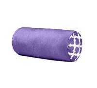 Gardenista Garden Round Bolster Pillow | Water Resistant Indoor Outdoor Roll Back and Neck Support Cushion | Comfy Rattan, Patio Furniture Yoga Cushions | Easy to Clean (Purple, 45x20cm)