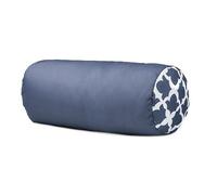 Gardenista Garden Round Bolster Pillow | Water Resistant Indoor Outdoor Roll Back and Neck Support Cushion | Comfy Rattan, Patio Furniture Yoga Cushions | Easy to Clean (Charcoal, 45x20cm)