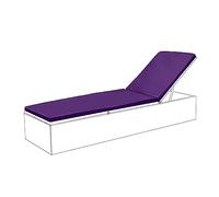 Gardenista Garden Sun Lounger Furniture Cushion Pad | Water Resistant and Breathable Easy Clean Fabric for Outdoors | Patio Outdoor/Indoor Seat Pad | Wood/Plastic Lounger Pads (4 Piece, Purple)